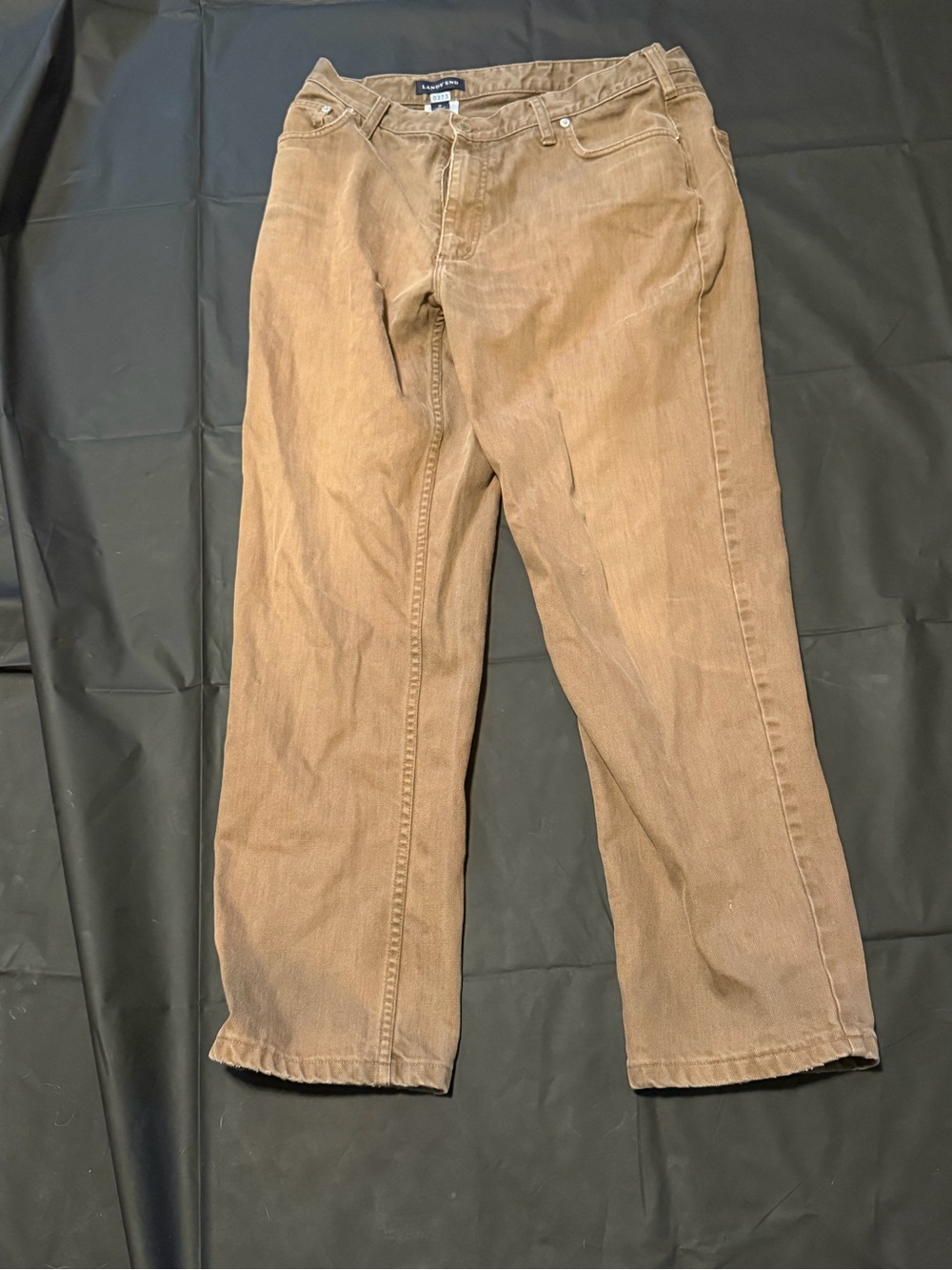 Lands’ End Brown Straight Leg Jeans Pants Women’s